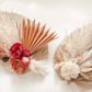 Dried floral wall hanging
