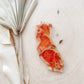 Resin wildflower California keychain