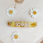 Resin dried floral custom hair clip
