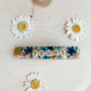 Resin dried floral custom hair clip