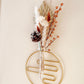 Dried floral mini bouquet wall hanging