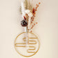 Dried floral mini bouquet wall hanging