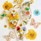 Resin floral keychain