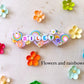 Custom Heart resin hair clips
