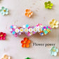 Custom Heart resin hair clips