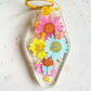 Resin floral keychain