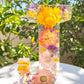 Dried floral resin letter light