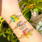 Resin floral bracelet