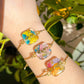 Resin floral bracelet