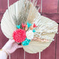 Dried palm wall hanging