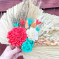 Dried palm wall hanging