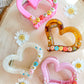 Custom heart claw clip